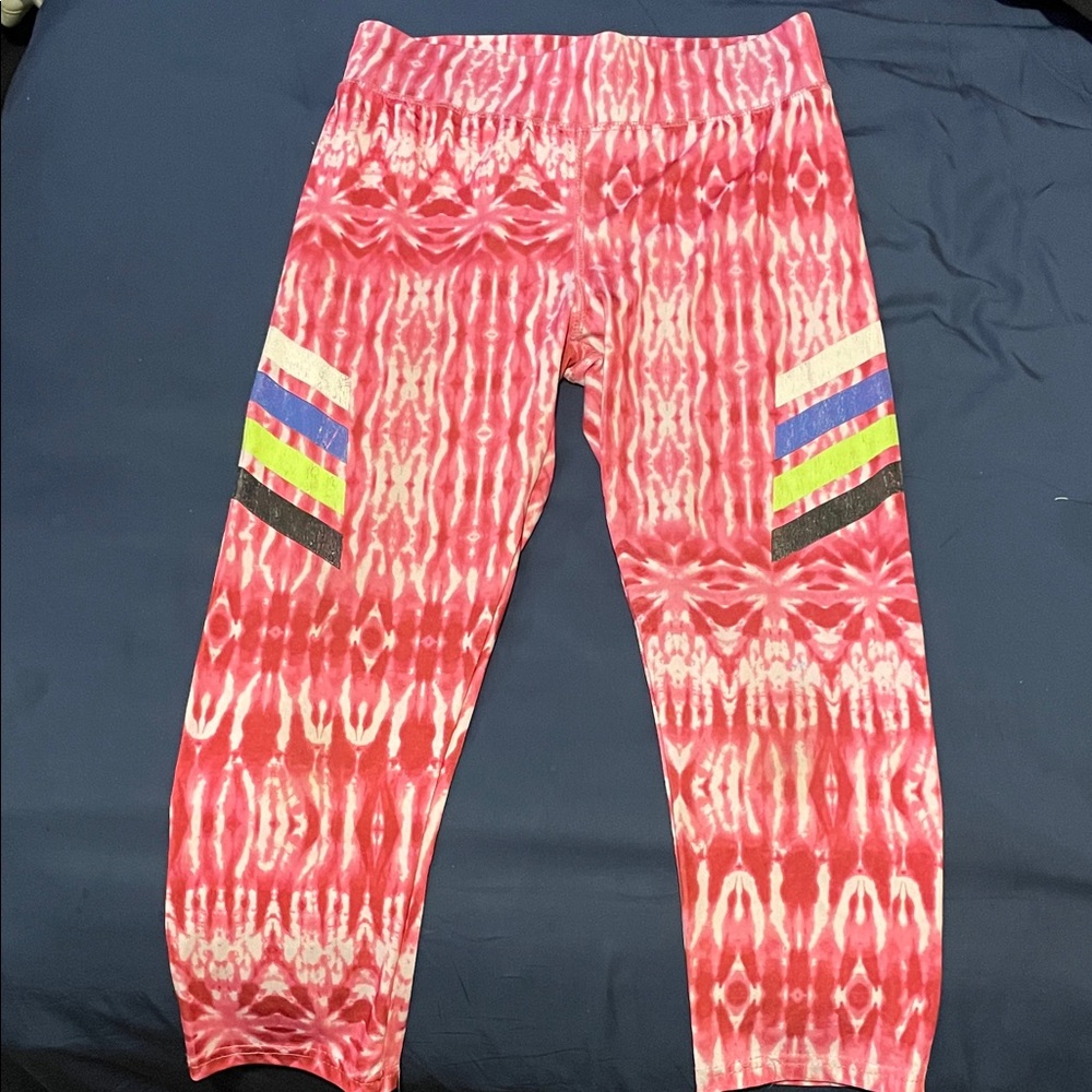 Balance Athletica Red and Multicolor Kids Leggings